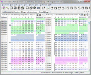 Comparing two binary files